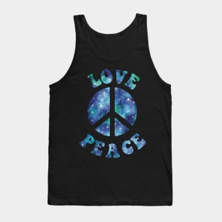 Love and Peace (cool color version) Tank Top